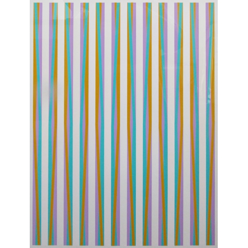 261 - BRIDGET RILEY C.H. C.B.E. (B.1931) 
'PRINT FOR CHICAGO 8', 
screenprint in colours on paper, signed,... 