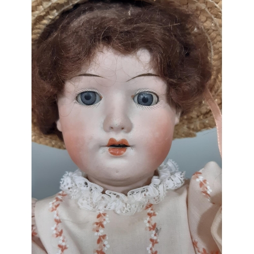 German Bisque Head store Hermstein Doll, Composition Ball Jointed Body