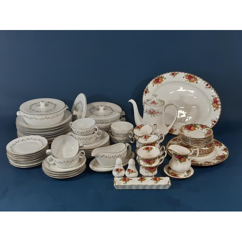 132 - Royal Albert 'Old Country Roses' part tea set including plates, cups and saucers etc and a Royal Sta... 