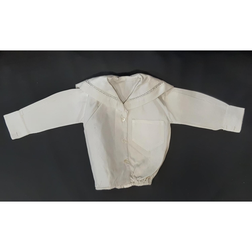 455 - Early 20th century baby/ child clothes including 4 white cotton baby gowns, Edwardian  starched jack... 