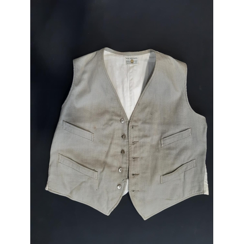 436 - A collection of early to mid 20th century clothing including a high collared starched Edwardian blou... 