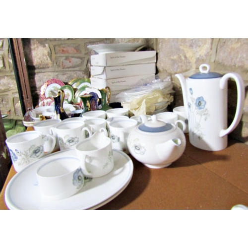 73 - A Wedgwood tea and coffee service to a Susie Cooper design, Glen Mist, further Limoges decorative pl... 