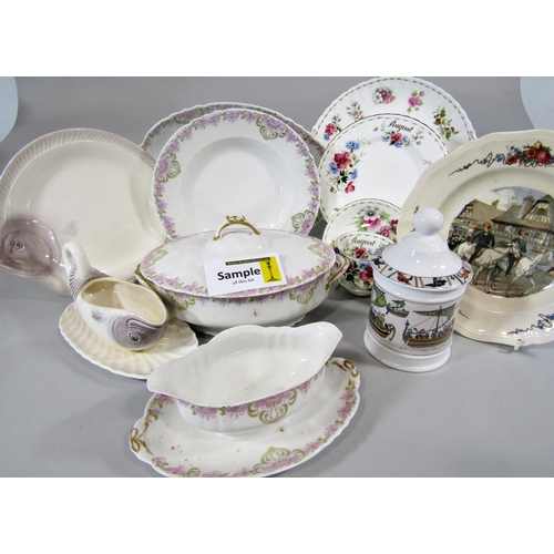 85 - A collection of twelve Royal Albert - Flowers of the Month series tea cups and saucers, with various... 