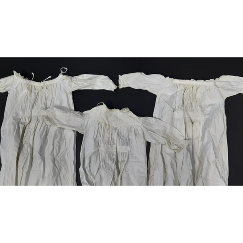 449 - Collection of late 19th/ early 20th century textiles including an Ayrshire type baby gown decorated ... 