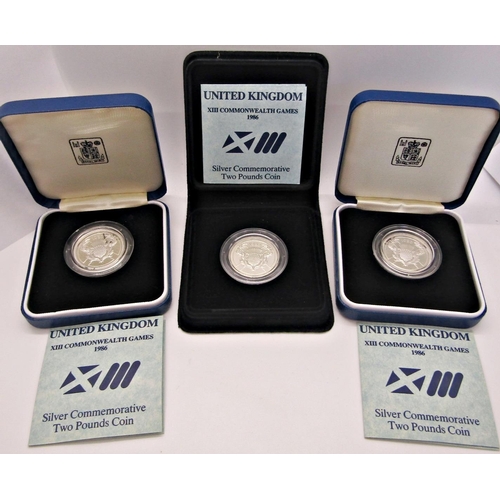 414 - A collection of ten Silver Proof coins - 1989 Piedfort two coin set 2011, Wireless Bridges of the At... 