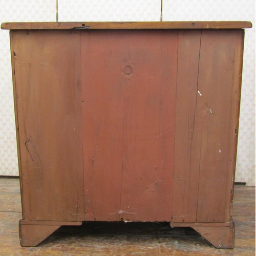 1644 - 19th century mahogany kneehole writing desk, the central kneehole cupboard surrounded by an arrangem... 