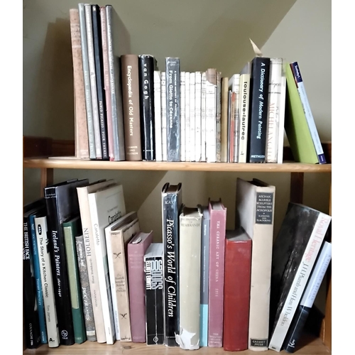 864 - An extensive and wide ranging collection of books about art and related subjects (3 shelves)