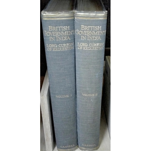 865 - British Government in India by The Marquis Curzon of Kedleston, published Cassell & Co Ltd, in two v... 