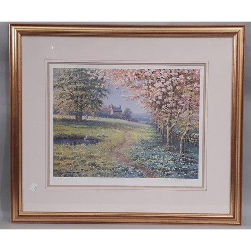 James D. Preston (20th Century) - Cherry Blossom, artist's proof