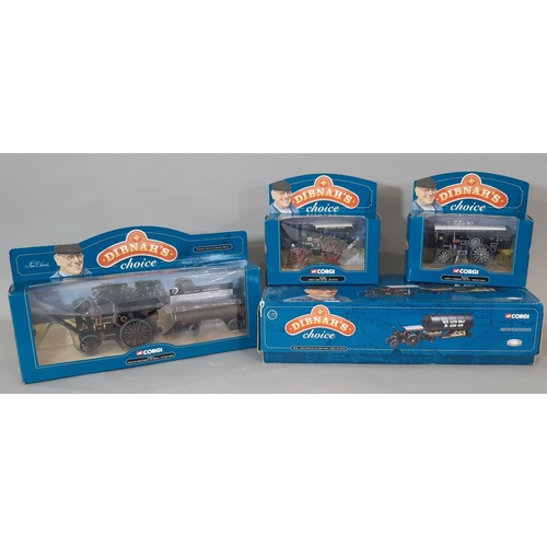 559 - Four boxed Corgi model toys from 'Dibnah's Choice' range including nos CC20101, 80113, 80308 and 803... 