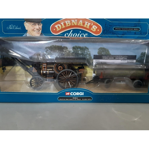 559 - Four boxed Corgi model toys from 'Dibnah's Choice' range including nos CC20101, 80113, 80308 and 803... 