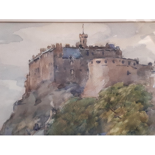 852 - Andrew Archer Gamley RSW (1869-1949), Edinburgh Castle, watercolour on paper, signed lower left, app... 