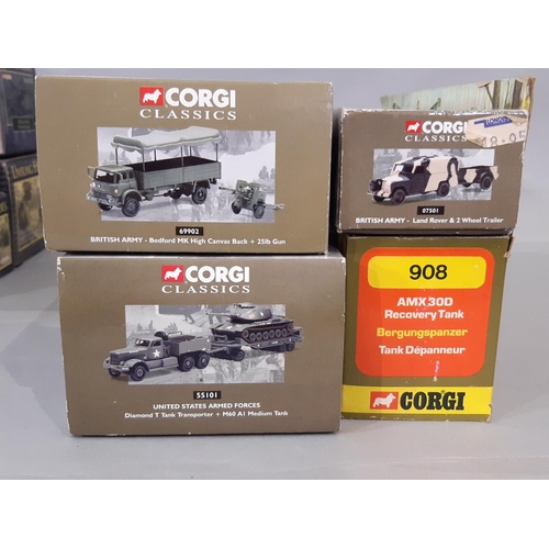 568 - 15 boxed models of military vehicles by Corgi including large box sets 'Tour of Duty Vietnam' and 'P... 