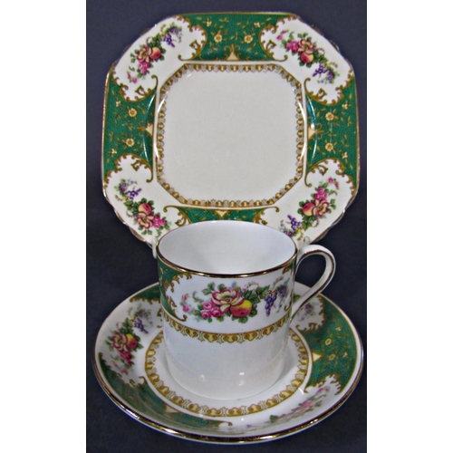 8 - An Anchor China 'Bridgwood' dinner service comprising eight dinner plates, eleven dessert plates, se... 