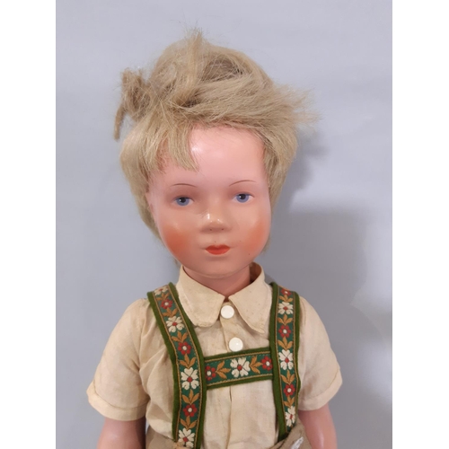 547 - A 'Schildkroete' doll by Kathe Kruse / Rheinische Gummi Company, (1955-1961) made of tortulon, 'T45'... 