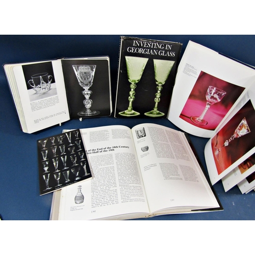 122 - Five reference books relating to collecting drinking glasses, 'Investing in Georgian Glass', 'Englis... 