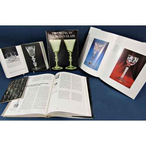 122 - Five reference books relating to collecting drinking glasses, 'Investing in Georgian Glass', 'Englis... 