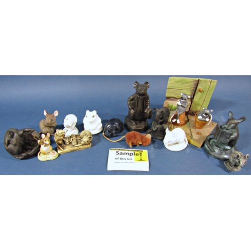 94 - A collection of ceramic mice and rats in various poses