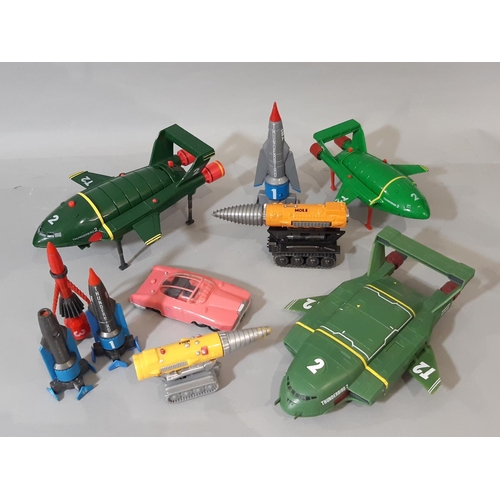 600 - Collection of Matchbox Thunderbirds toys comprising two Tracey Islands (unchecked for completeness, ... 