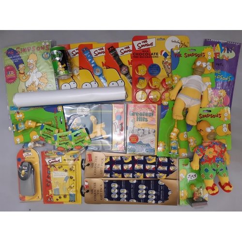 564 - A large collection of Simpsons themed games, toys and merchandise including Monopoly ©2003 and 3D Ch... 