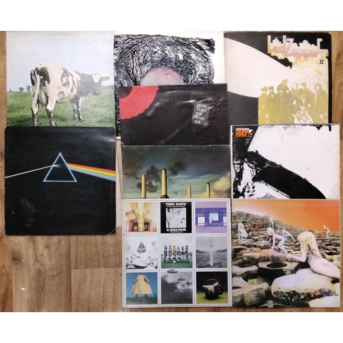 1778 - VINYL - A collection of Pink Floyd and Led Zepplin LPs to include Atom Heart Mother, A Nice Pair, Th... 