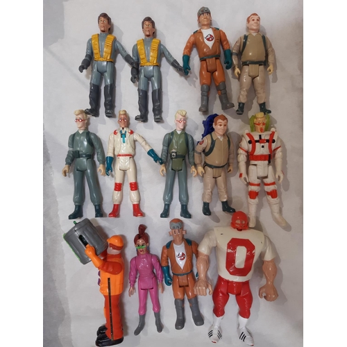 563 - A collection of GHOSTBUSTERS toys, games and figures mostly 1980's  including Ecto 1, 'Highway Haunt... 