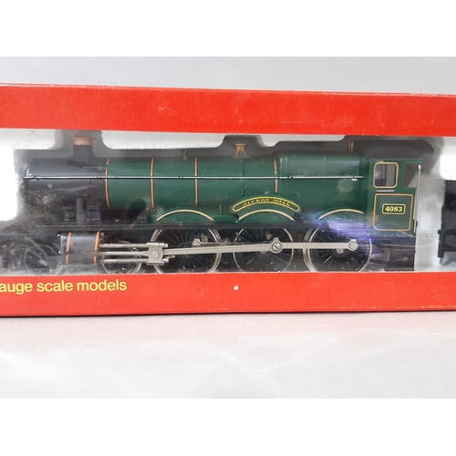 556 - Three 00 gauge locomotives by Hornby including Great Western 'Albert Hall' with tender R759, Souther... 