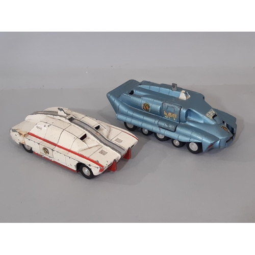 599 - A collection of unboxed playworn model vehicles including Dinky Spectrum Pursuit Vehicle 014 and Max... 