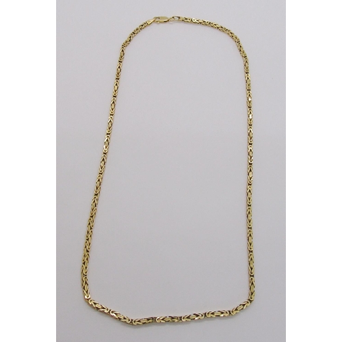 300 - Italian 18ct fancy link chain necklace, 9.1g