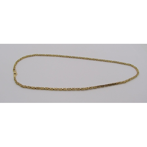 300 - Italian 18ct fancy link chain necklace, 9.1g