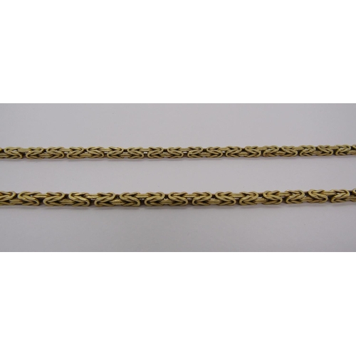 300 - Italian 18ct fancy link chain necklace, 9.1g