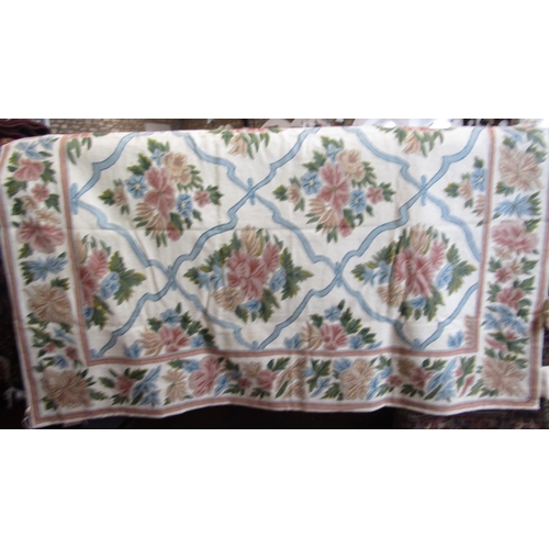 1803 - A hand stitched Kashmiri floral wall hanging, 177cm x 121cm.