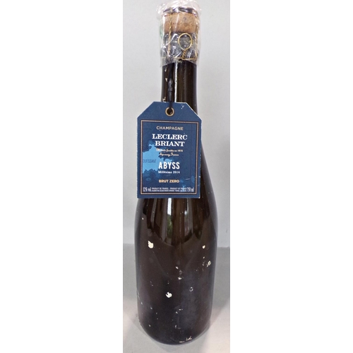 699 - A bottle of Leclerc Briant Abyss Champagne 2014 Brut Zero 750 ml.