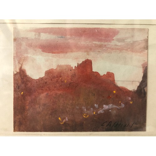 914 - Cecil Arthur Hunt (1873-1965) - watercolour on paper, signed in pencil lower right, 9 x 12.4 cm, mou... 