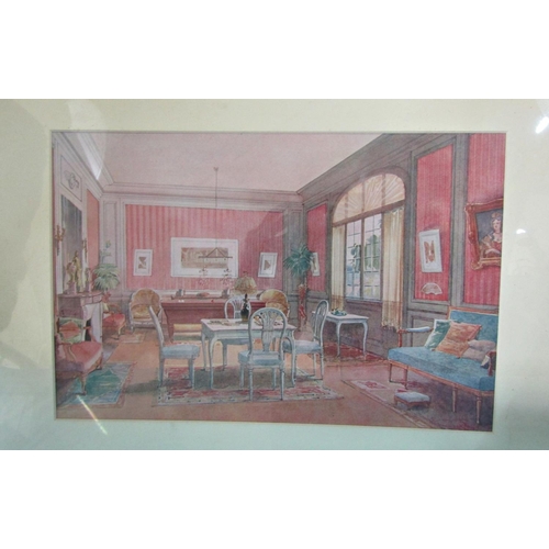 988 - Twenty-nine mounted prints of French interiors, approx. 23 x 35 cm (29)