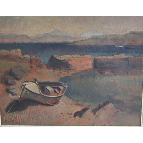 991 - Two 20th century oil paintings of coastal scenes to include: Rigau Geli - 'Playa de sa Conca Costa B... 