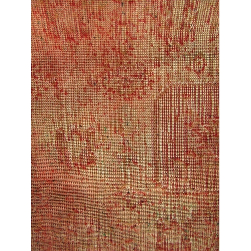 1783 - A machine made Wilton type carpet with two rows of elephant foot gul, 206cm x 140cm approx