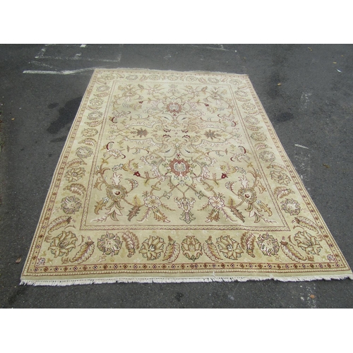 1793 - A large Ziegler design carpet with large floral palmettes on a beige ground, 370cm x 270cm approx