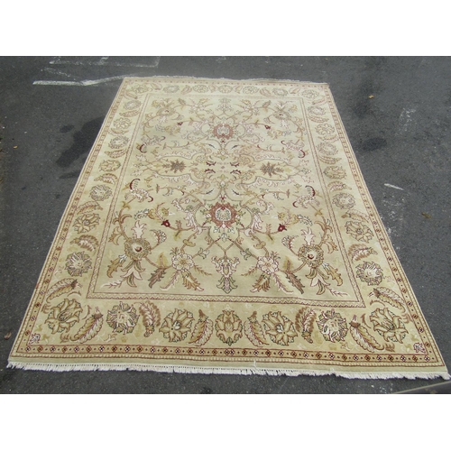 1793 - A large Ziegler design carpet with large floral palmettes on a beige ground, 370cm x 270cm approx