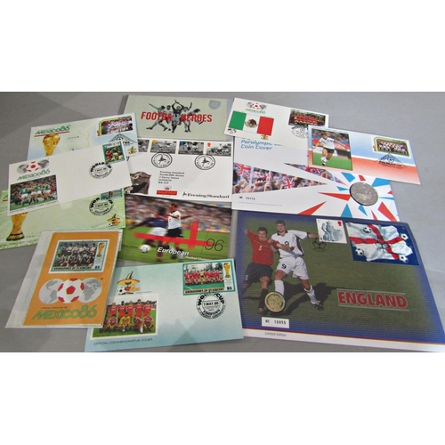 1679 - The Westminster Concorde, 2010 World Cup and Football Heroes Collections in four folders, a folders ... 