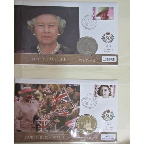 1681 - Sixteen Westminster folders of GB Commonwealth covers and coin covers relating to HM QEII, including... 