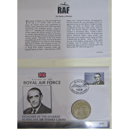 1683 - Eight Westminster folders of GB Commonwealth covers and coin covers relating to the RAF, including £... 