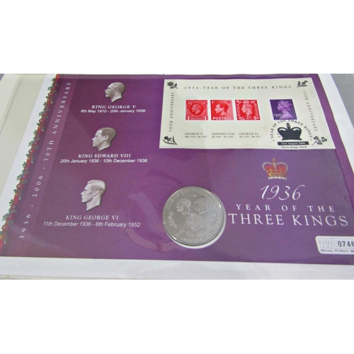 1686 - Two Westminster Coin covers albums including scarce 2006 Gibraltar Christmas 50p and 2003 Isle of Ma... 