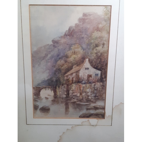 964 - Four framed watercolours of country scenes (19/20th century), to include: A. R. Williams, House by s... 