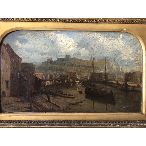 857 - 'The Pent, Dover' (19th century), oil on board, unsigned, titled and dated '1847' below, 40 x 25 cm,... 