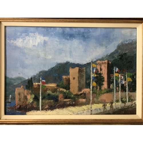 883 - Roger Albert (20th century) - 'La Napoule, Côte d'Azur', oil on canvas, signed lower right, artist's... 