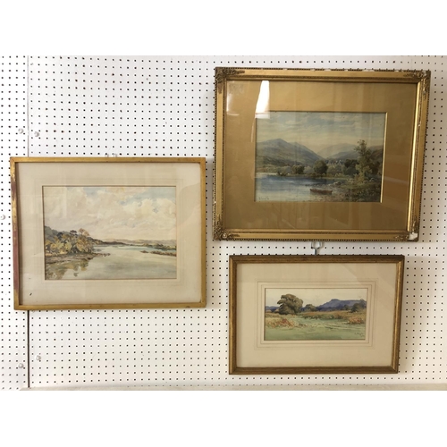 890 - Three 20th Century Watercolours to include: F. I. Pelly - 'View from Eccles Hotel, Glengariff, Cork'... 