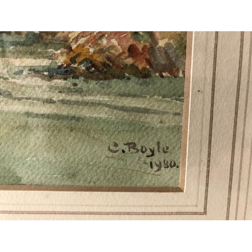 890 - Three 20th Century Watercolours to include: F. I. Pelly - 'View from Eccles Hotel, Glengariff, Cork'... 