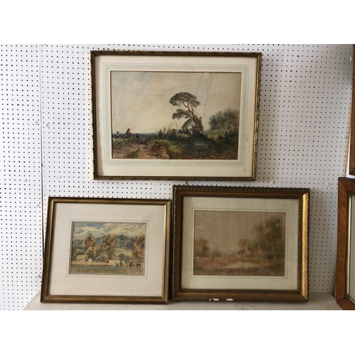 891 - Three late 19th century Watercolours to include: Charles Marshall (1806-1890) - '... Worcestershire'... 