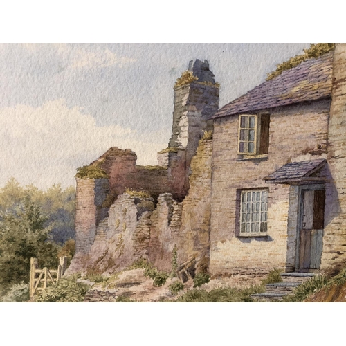 936 - Frederick John Snell (1862-1935) - Stone Cottage, watercolour on paper, signed lower right, 22.5 x 3... 